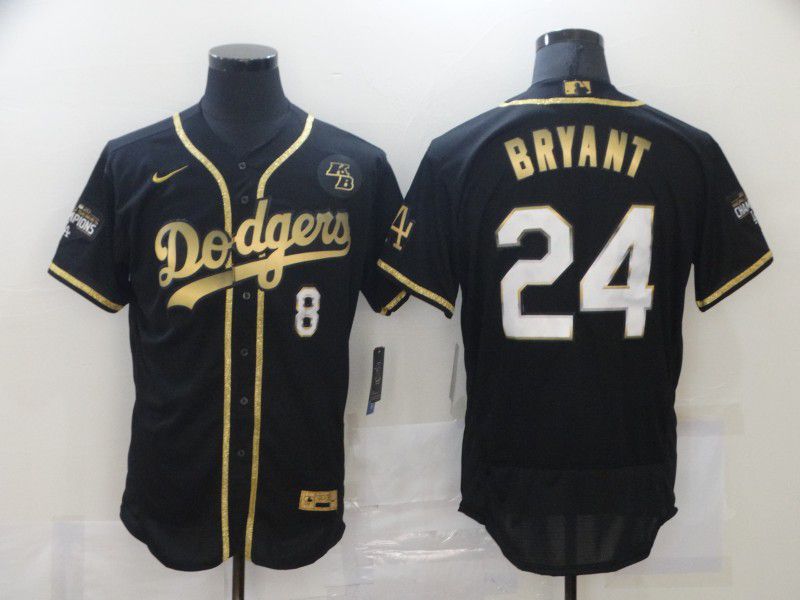 Men Los Angeles Dodgers #24 Bryant Black Elite Nike MLB Jerseys->los angeles dodgers->MLB Jersey